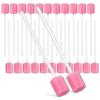 GLEAVI 150 Pcs Disposable Cotton Swab Baby Mouth Swabs Medicine Teeth Cleaning Swabs Cleaning Teeth Swabs Foam Cleaners Oral Mouth Swabs for Adults Lemon Elder Sponge Mint Flavor view 1