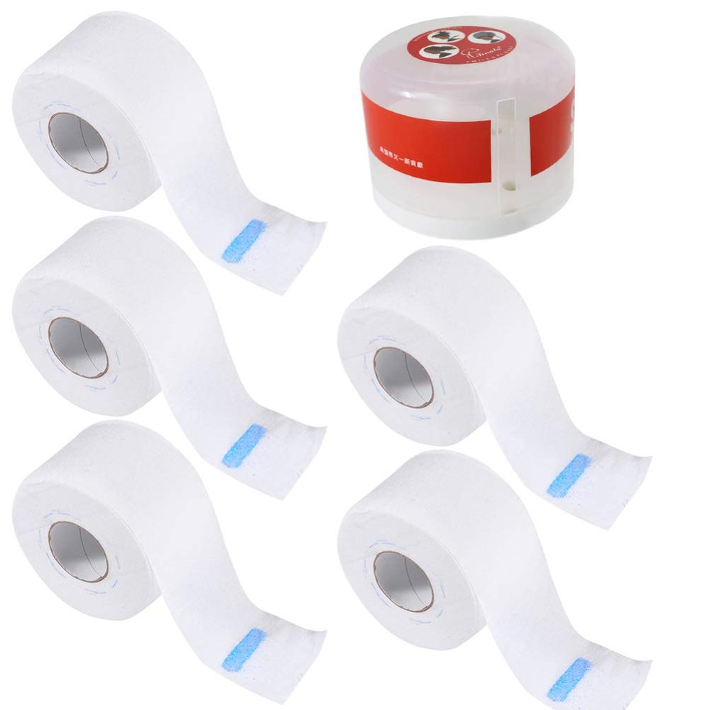 Beaupretty 6pcs Disposable Neck Covering Papers Dispenser Neck Strips for Hair Cutting and Hairstyling Essential Barber Supplies for Salons