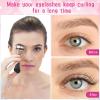 14 Pieces Eyelash Curler Kit Eyelash Comb Eyebrow Brush Tweezers False Eyelashes Applicator Tool Eyebrow Trimmer Silicone Refills Pads for Women(Black) view 2