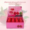 24 Pieces Lip Balm Strawberry Lovely Shaped Women Girl Lip Balm Lasting Moisturizing Lip view 2