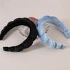 Aufona Spa Headband for Women, Cute Terry Towel Sponge Hairband for Skincare, 4 Pack-Blue view 4