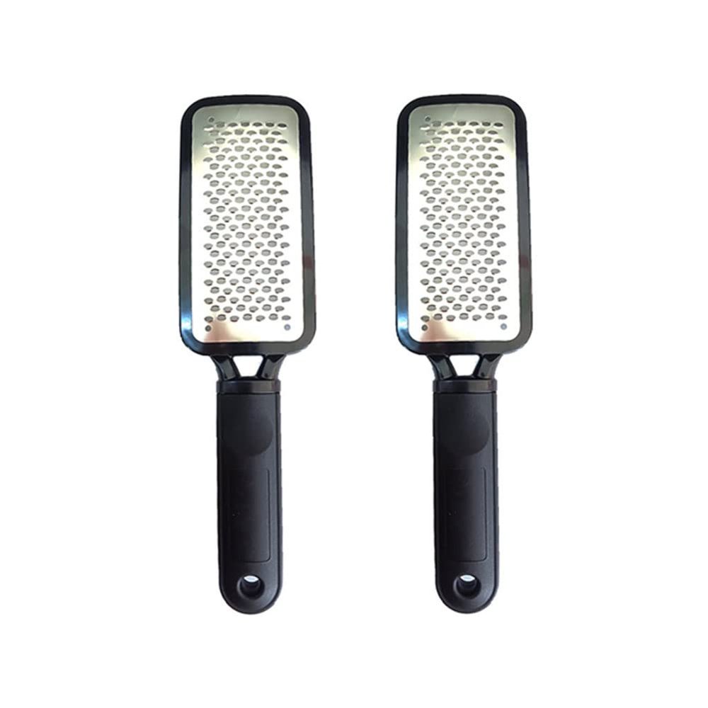 Magik 2-4 Pack Foot File Callus Remover Colossal Rasp Pedicure Hard Skin Scrubber (Black, 2 Pack)