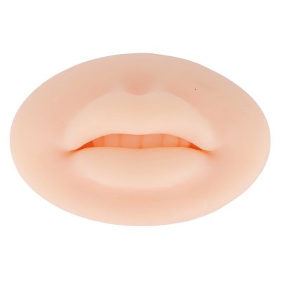 Practice , 3D Silicone Lips Microblading Practice Skin, 3D Fake Skin for Lips Permanent Makeup, Silicon Practice Lips Skin for Artists, Beginners (Light
