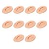 10 Pieces Practice Lips, Open Mouth Silicone Lips Model, 3D Silicone Fake Lips for Makeup Practice, Artists, Training (Dark Skin Colour) view 3