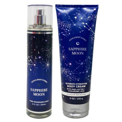 NinthAvenue Basics Bath and Body Sapphire Moon 2-Piece Set - Unisex Whole Body Moisturizing & Fragrant Skin Care Kit