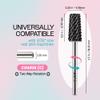 PANA Tapered Barrel Carbide 3/32" Shank Size - (Black, Coarse Grit) - Fast remove Acrylic or Hard Gel Nail Drill Bit for Manicure Pedicure Salon Professional or Beginner view 2