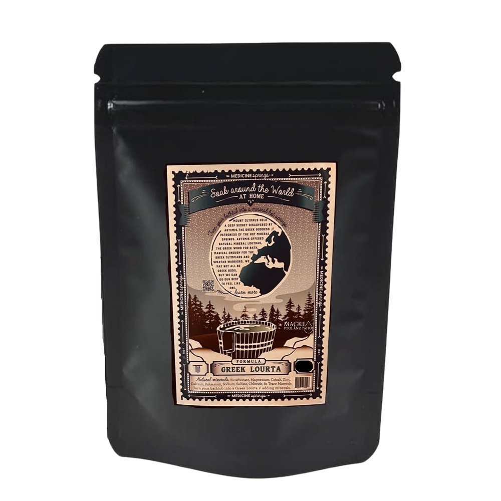 Greece Bath Soak (2 soaks per Bag) Soak in Hot Springs Around The World with Medicine Springs Dead sea Salt for Soaking and Bathing in Bath Minerals Add Dead Mineral Salts to Your Bath (Greece Soak)