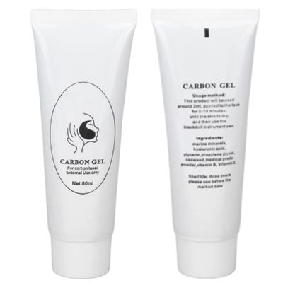 Maani 80ML Carbon Peel Cream Gel for Skin Rejuvenation Black Doll,Facial Skin Deep Cleaning with Carbon Gel Nano Activated Carbon for Laser Carbon Cream