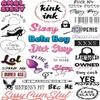 Kink Ink - 29 x Sissy Temporary Tattoo Sexy Naughty Kinky Sticker view 1