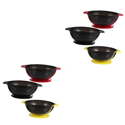 BIUDECO 6pcs Silicone Dyeing Bowls Durable Hair Color Mixing Bowls for Salon Home Use Easy to Clean Tinting Accessories for Hair Treatment Coloring