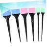 1 set 6pcs Silicone Tint of Tinting Brush Dye Kit for Tool Coloring Applicator Highlighting Hair Professional Solon Salon Home DIY Dyeing Barber view 3