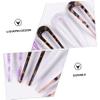 BIUDECO 4pcs U-shaped Acetate Hairpins Double Prong Hair Clips for Bun Holders Vintage Ivory Colors Stylish Hair Accessories for Women view 2