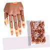 KALLORY 400pcs Nail Art Training Sticker Fake Nail Exercise Tips Art Brushing Practice Artificial Long Press for Beginners view 3