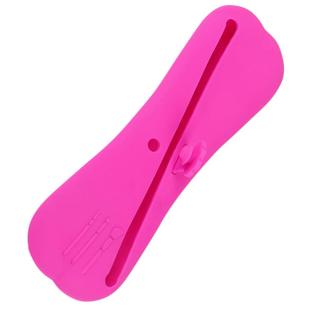 FOMIYES Silicone Cosmetic Brush Holder for Travel Compact Makeup Brush Organizer Protective Case for Eyebrow Pencils for Go Use for