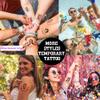 Custom Tattoos Personalized Temporary Tattoos with Photo Face Name Heart for Birthday Party Wedding Bride Groom Gift view 3