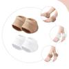 FOMIYES 2pairs Gel Heel Socks for Men and Women Breathable Heel Protectors Washable and Reusable and Skin Tone view 2