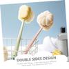 GLEAVI Double-Sided Body Scrubber Handle Soft Stiff Bristles for Exfoliating and Cleaning Back Bath Brush for Shower Promotes Circulation and Skin Health view 3