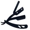 Stainless Steel Straight Edge Barber Shaving Razor Sicastar Folding Straight Razor Single Edge Replaceable Blades fit for All of Double Edge Razor Blades (Black) view 2