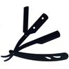 Stainless Steel Straight Edge Barber Shaving Razor Sicastar Folding Straight Razor Single Edge Replaceable Blades fit for All of Double Edge Razor Blades (Black) view 4