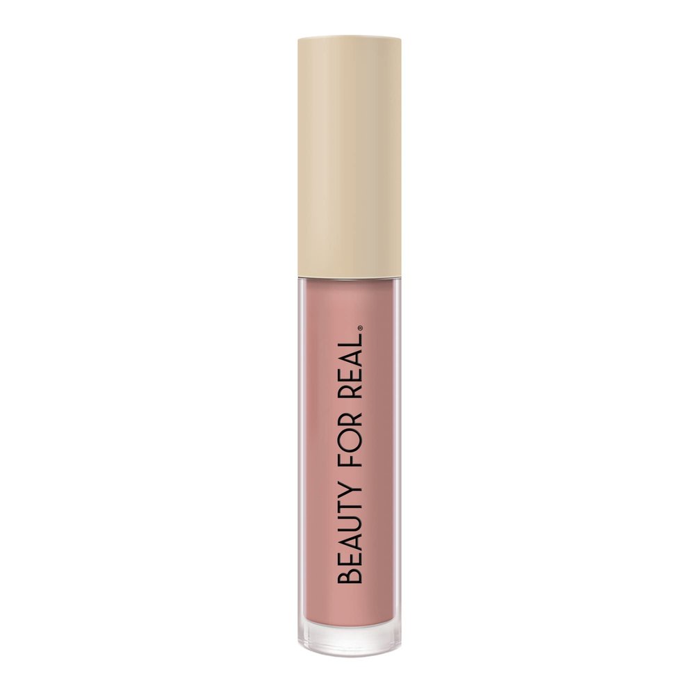 Beauty For Real Be Seen Weightless Liquid Lipstick, Exposure - Neutral Beige Nude - Matte, Full-Coverage, Longwear Color - Non-Drying Formula with Jojoba & Avocado Oils - Cruelty Free