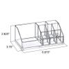 Amazing Abby - Tiffany - 2-Pack Acrylic Cosmetic Organizer, Transparent Plastic Makeup Holder, Compartmented, Shatter-Proof, Perfect Bathroom Vanity Storage Solution for Beauty Supply, Small view 3