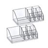 Amazing Abby - Tiffany - 2-Pack Acrylic Cosmetic Organizer, Transparent Plastic Makeup Holder, Compartmented, Shatter-Proof, Perfect Bathroom Vanity Storage Solution for Beauty Supply, Small view 4