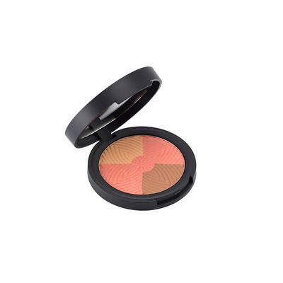 aden Face Powder Trio  19gr  Natural & Durable Quality Light Coverage & Radiant Complexion  MADE IN ITALY (Face Sunlight Trio SUMMER)