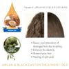 Argan & Black Castor Treatment Caps Satin Sleep Cap Bonnet Hair Accessories Shower Caps for Women Reusable Waterproof Super Jumbo Red view 4