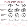 Danique Jewelry Personalized Genuine Leather Makeup Bag, Custom Engraved with Monogram or Name, Zip Top with Inner Pocket, Fully Lined view 4