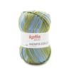 Menfis Katia Cotton Colour 100 g balls and 240 m. Ochre Green Blue (117) view 1
