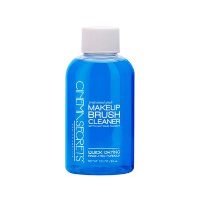 Cinema Secrets Original Blue Vanilla Makeup Brush Cleaner Solution - Professional Cleanser for Makeup Brushes - Quick-Drying, Rinse-Free Formula - Removes Stubborn Waterproof Make Up (2 fl oz)
