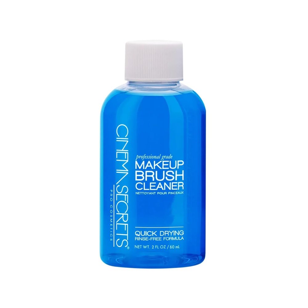Cinema Secrets Original Blue Vanilla Makeup Brush Cleaner Solution - Professional Cleanser for Makeup Brushes - Quick-Drying, Rinse-Free Formula - Removes Stubborn Waterproof Make Up (2 fl oz)