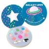 10 Color Eyeshadow Palette & Blush Makeup Novelty Beauty Set, Fold Out Compact with Mirror, Washable, Non-Toxic,Galaxy Love Glisten & Glitter Makeup Palette view 1