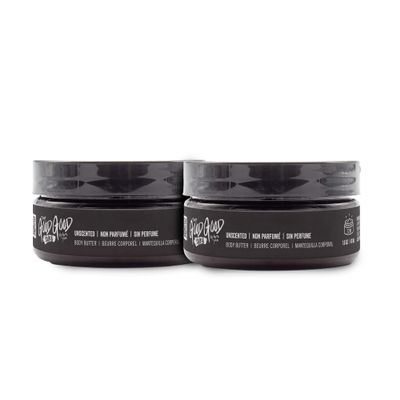 That Good Good Shea Moisturizing Shea Body Butter 2-Pack Ultra-Moisturizing Whipped 100% Unrefined Raw Organic Natural Shea Butter Cream to Nourish Dry Skin (Unscented, 1.6 oz)