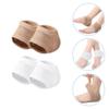 Beavorty 2pairs Elastic Gel Heel Socks Moisturizing Heel Covers Skin Color Comfortable Protective Sleeves for Men and Women view 2