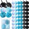 Shellwei 48 Pack Bath Sponge Shower Loofahs Bulk Pack 50g Soft Net Body Scrubber Shower Pouf Sponge Ball Body Mesh Pouf Exfoliating Bath Scrunchies for Men and Women view 1