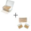 500 Long Wooden Cotton Swabs In A Storage Box + 100 Pcs Long Cotton Swabs & 200 Pcs Cotton Swabs view 1