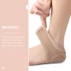 Beavorty 2pairs Elastic Heel Sleeves Moisturizing Gel Heel Protectors Comfortable Toeless Sock Design for Men and Women Prevent Blisters and Improve Fit view 2