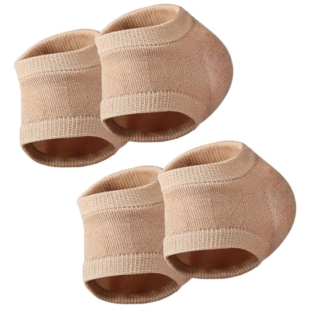Beavorty 2pairs Moisturizing Heel Socks for Cracked Feet of Gel Heel Covers for Men and Women Soft Comfortable and Breathable for Dry Skin Peeling and Aging Issues