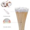 400 ct 6 Inches Long Cotton Swabs + 400 ct 6 Inches Pointed Cotton Swabs - Cotton Tip Applicators for Makeup, Gun Cleaning, Electronic, Jewelry Cleaning view 2