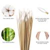400 ct 6 Inches Long Cotton Swabs + 400 ct 6 Inches Pointed Cotton Swabs - Cotton Tip Applicators for Makeup, Gun Cleaning, Electronic, Jewelry Cleaning view 3