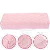 Beavorty Comfortable Nail Art Hand Pillow Simple Manicure Arm Rest Cushion for Nail Salons and Home Use Soft Support for Wrist and Hand Breathable and Mild Design Pink Heart Pattern view 3