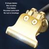 Brrnoo Hair Clippers for Men, Gold, Cordless Rechargeable Beard Trimmer, Hair Cutting Kit view 3