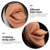 GLEAVI 1 Set Tongue Nail Tongue Model Silicone Model Body Part Silicone Human Body Model Puncture Practice Model Silicone Body Parts Soft Silicone Mouth Tongue 3d Die The Face view 2