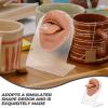 GLEAVI 1 Set Tongue Nail Tongue Model Silicone Model Body Part Silicone Human Body Model Puncture Practice Model Silicone Body Parts Soft Silicone Mouth Tongue 3d Die The Face view 3