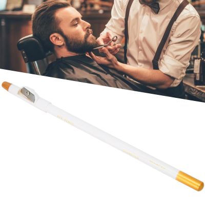 Beard Shaping Pencil, Professional Household Beard Pencil Liner, Beard Pencil Filler, Shaping Styling Tool for Men Baber Shop Home (White)