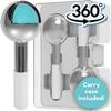 Eli with Love Ice Globes for Facials - 360 Rotating Unbreakable Steel Ice Globes with Carry Case - Professional Esthetician Supplies - Ice Roller for Face and Eyes - Ideal Skincare Tool (White) view 1