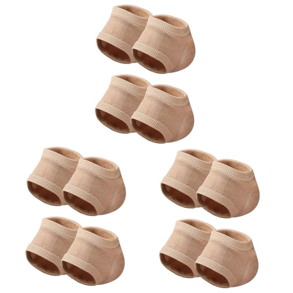minkissy 6pairs Elastic Gel Heel Socks Breathable Heel Covers for Moisturizing Socks Extra Cushion
