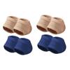minkissy 4pairs Comfortable Gel Socks for Moisturizing Heels Elastic Toeless Socks Cracked Heel Repair view 1