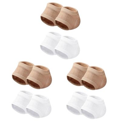 minkissy 6pairs Elastic Gel Socks for Feet Moleskin Heel Lifts for Achilles Tendonitis Toe Protectors